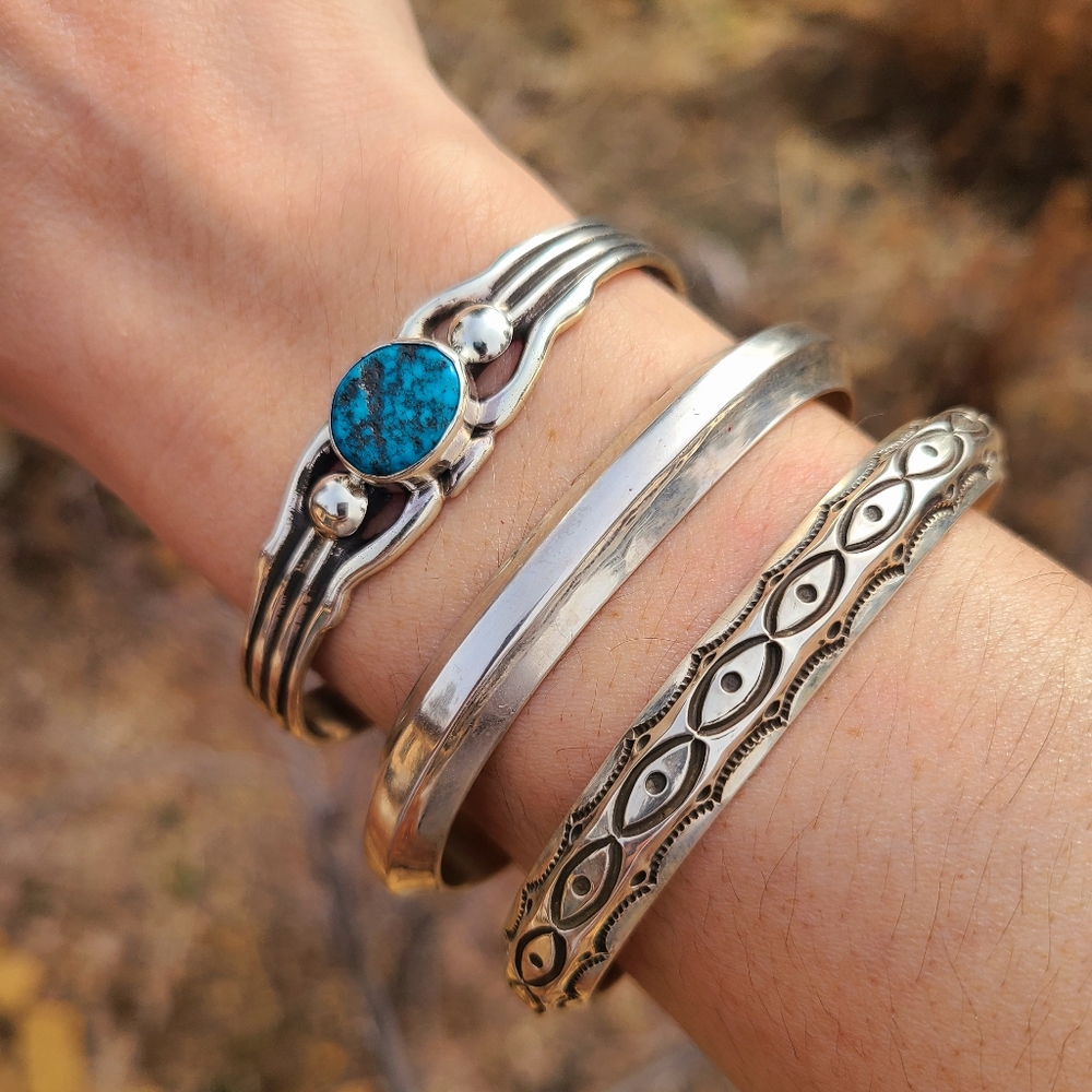 Authentic sterling silver cuff bracelets